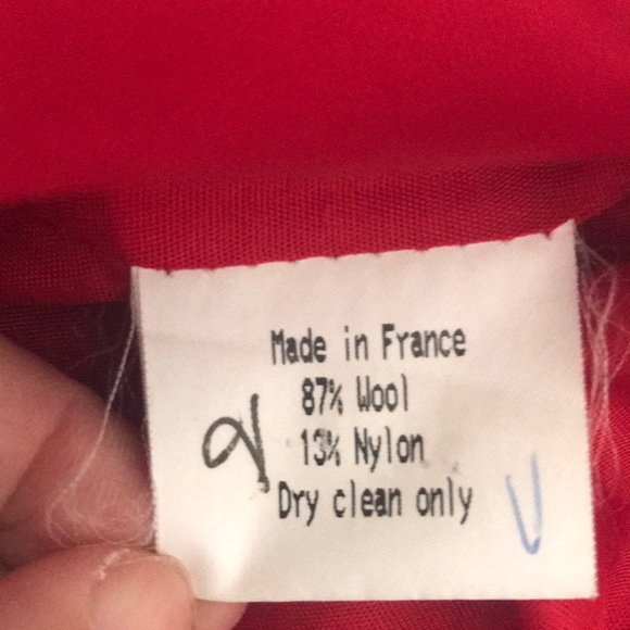 Vintage red Vertigo wool jacket - Picture 8 of 8